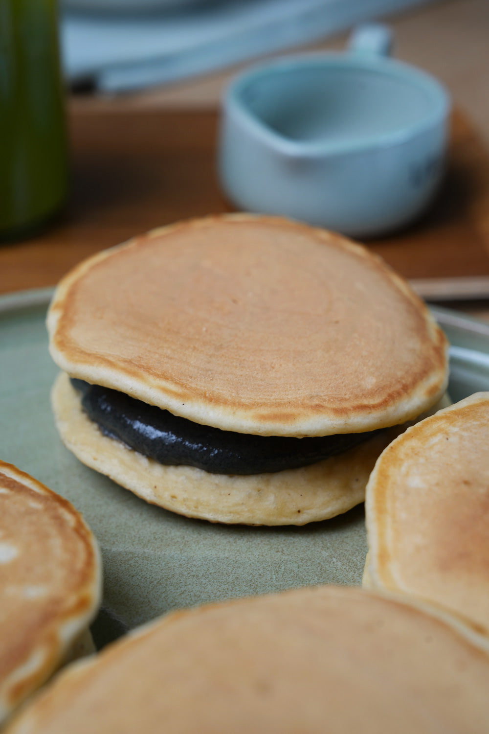 Dorayaki vegan fourrés à la pâte à tartiner