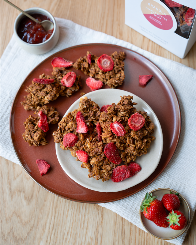 Granola Peanut Butter Jelly - Cacahuètes Fruits rouges