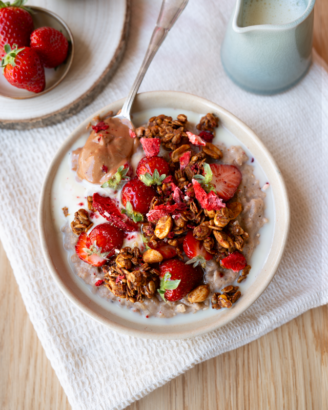 Porridge Peanut Butter Jelly - Cacahuètes Fruits Rouges