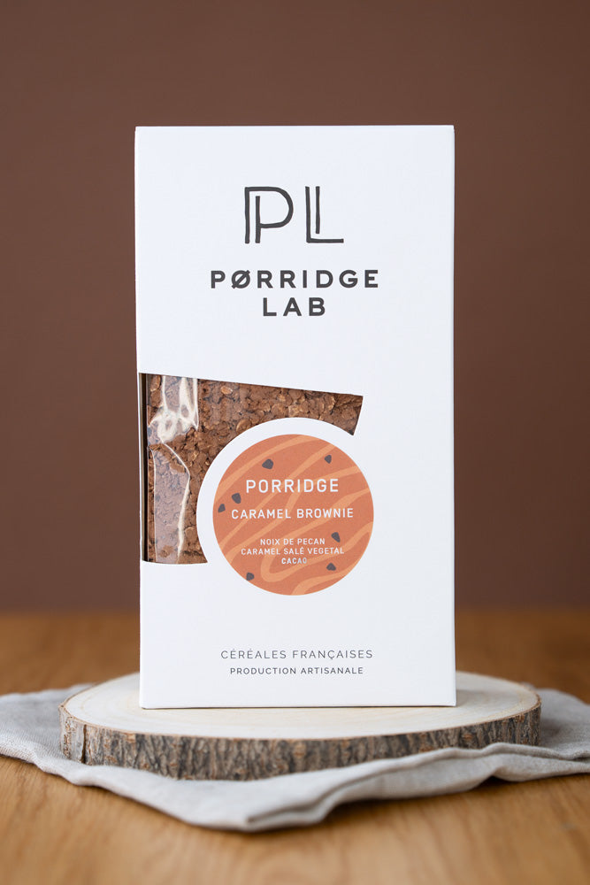 Porridge Caramel Brownie