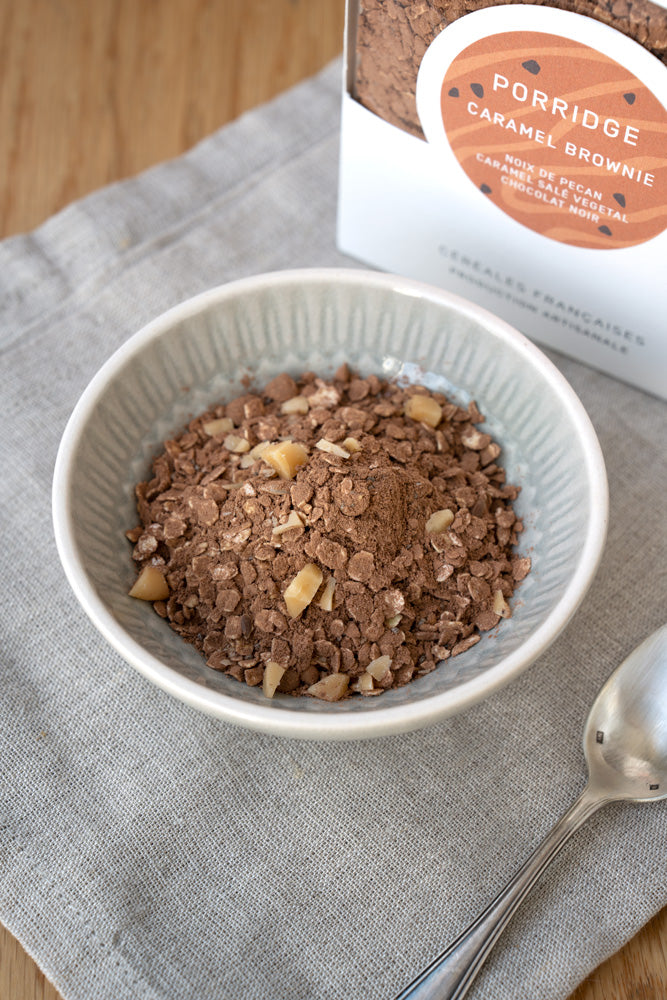 Porridge Caramel Brownie
