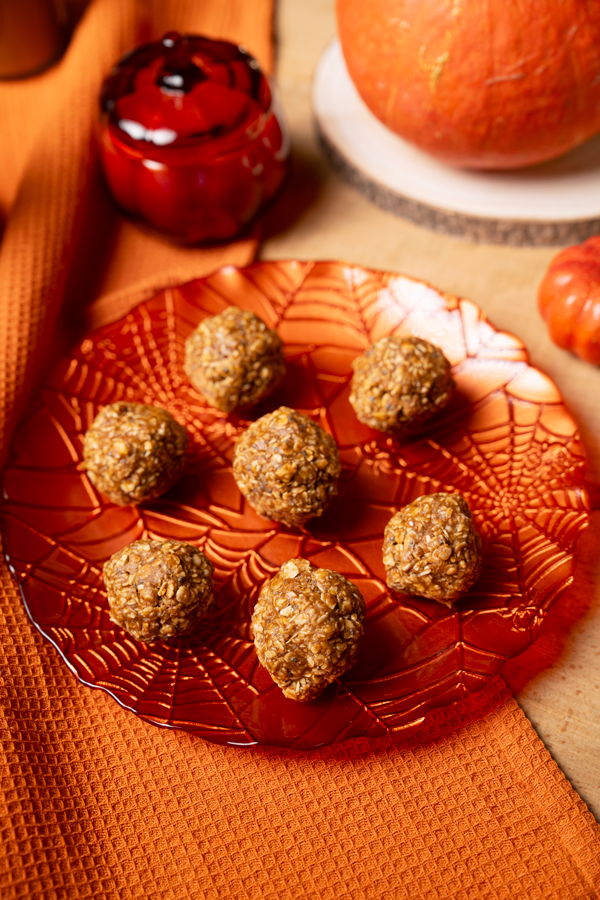 Bonbons d’Halloween porridge et pâte à tartiner