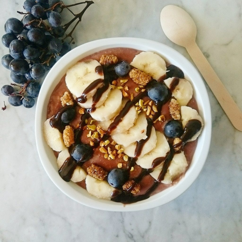 Comment-faire-du-porridge-Smoothie-Chocolat