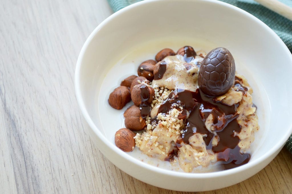 Porridge au praliné maison