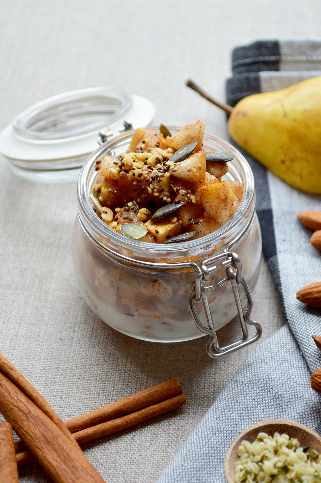 Porridge overnight seigle Caroube