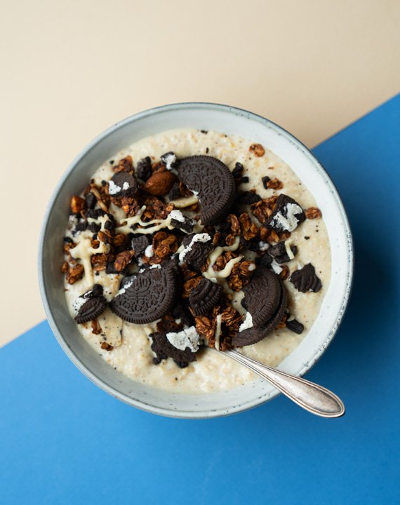 porridge cookie and cream