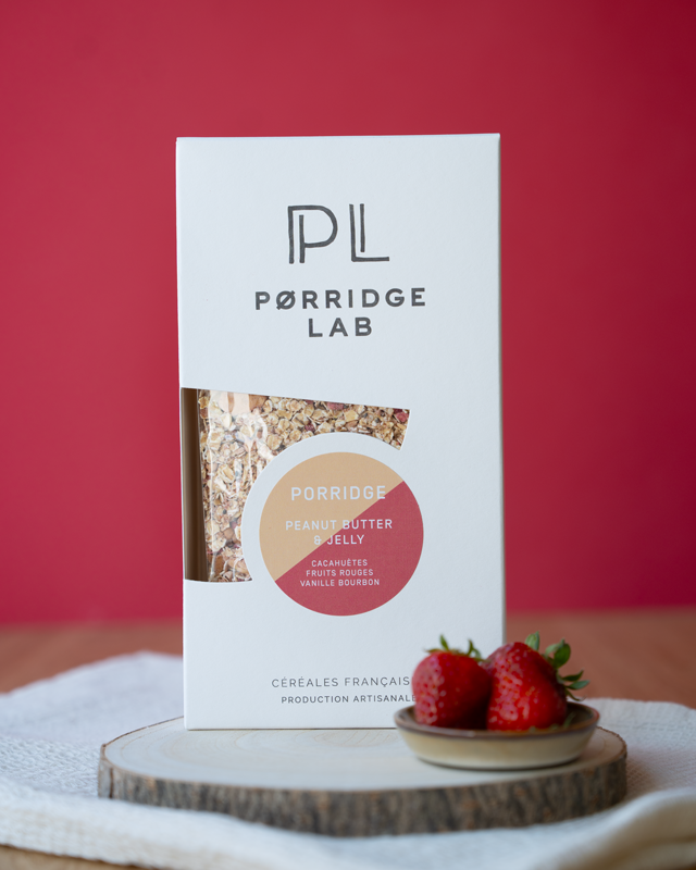 Porridge Peanut Butter Jelly - Cacahuètes Fruits Rouges