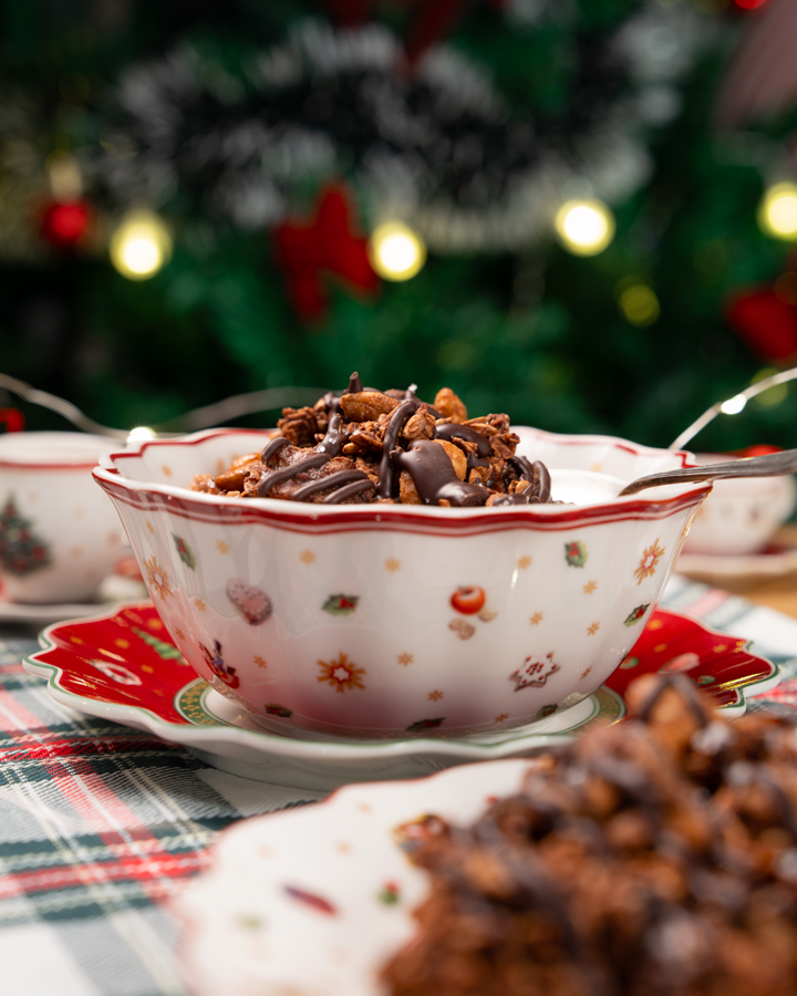 Porridge Rocher Praliné Intense - Amandes Pecan Noir