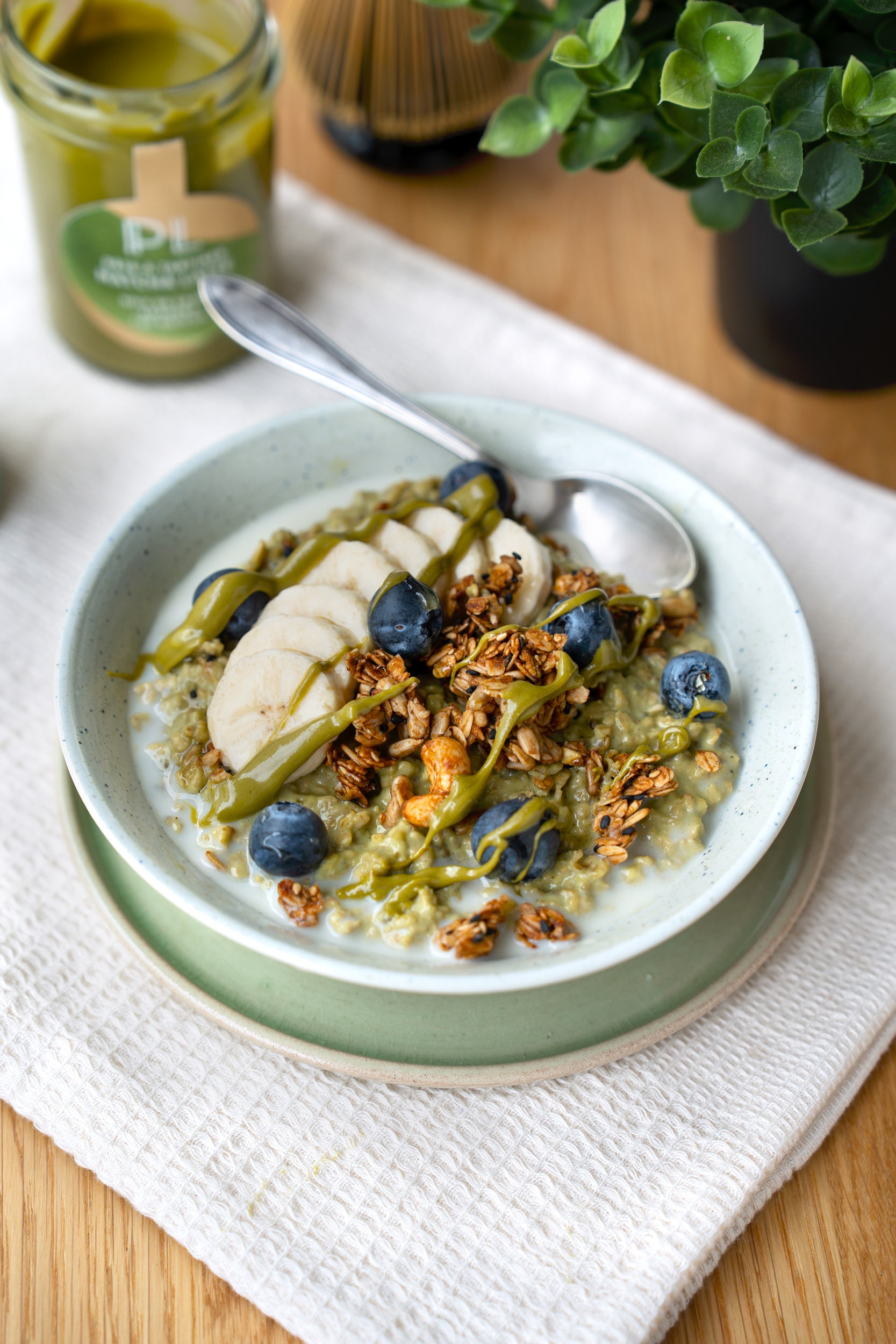 Porridge Matcha Latte