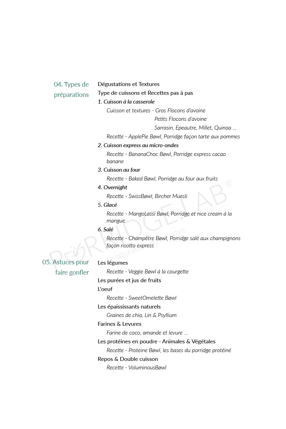 Livre Ma Bible du Porridge – Guide complet